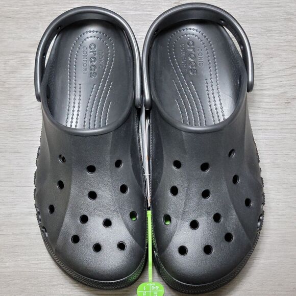 Crocs Women's Baya Platform Clog Slip On Comfort Sandal Shoes Size 11 Black New - Picture 9 of 11